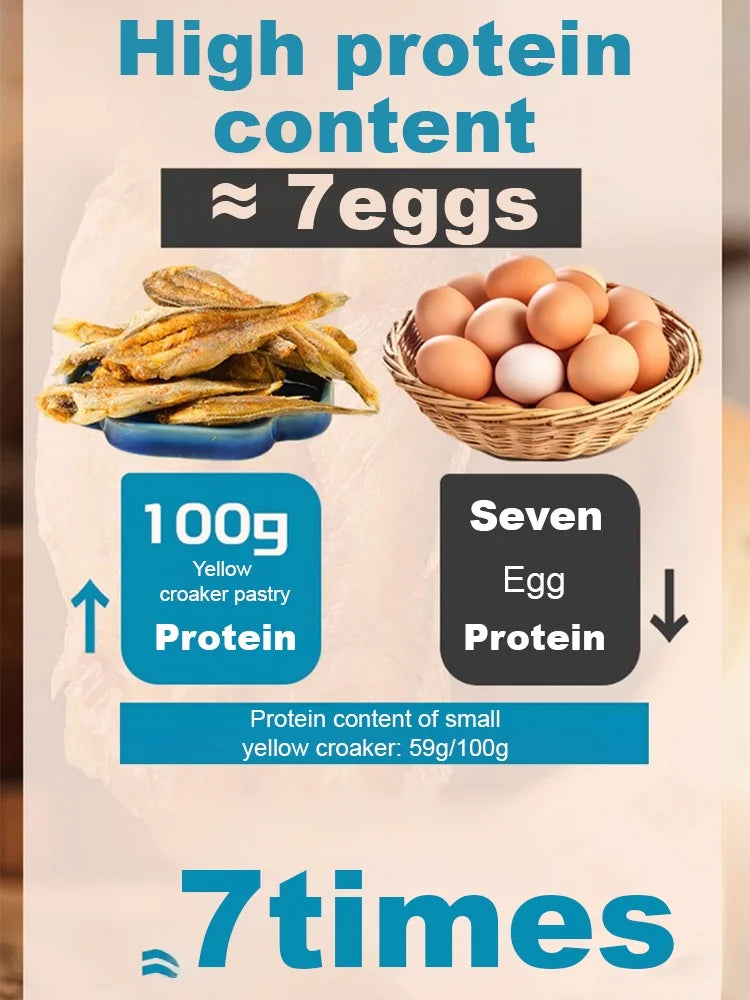 High-protein ready-to-eat deep-sea fish crisps-Lily