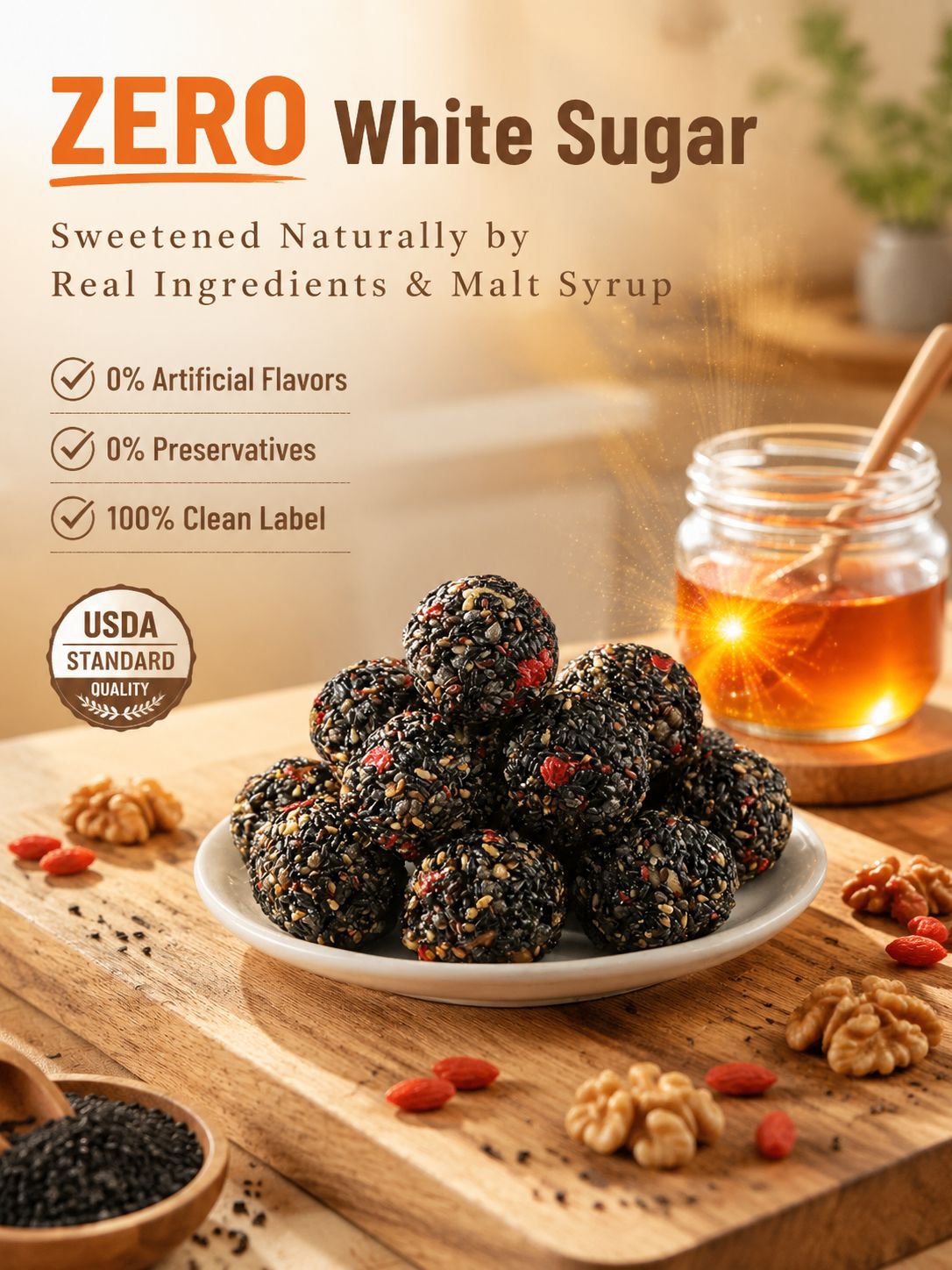 Black Sesame Walnut Date Bites-Lily
