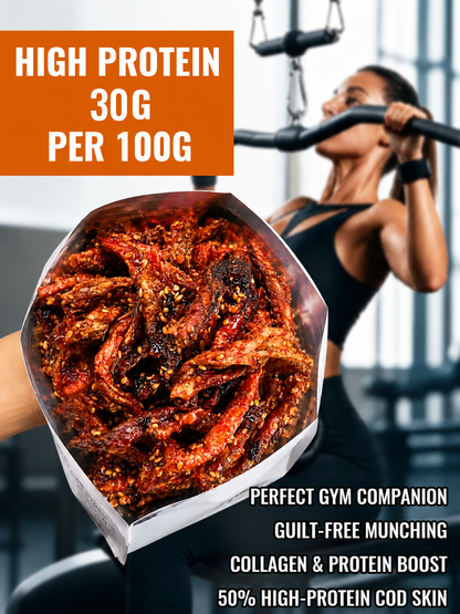 🌶️Premium Crispy Spicy Cod Skin Snack | Crunchy Seafood Chips-Lily