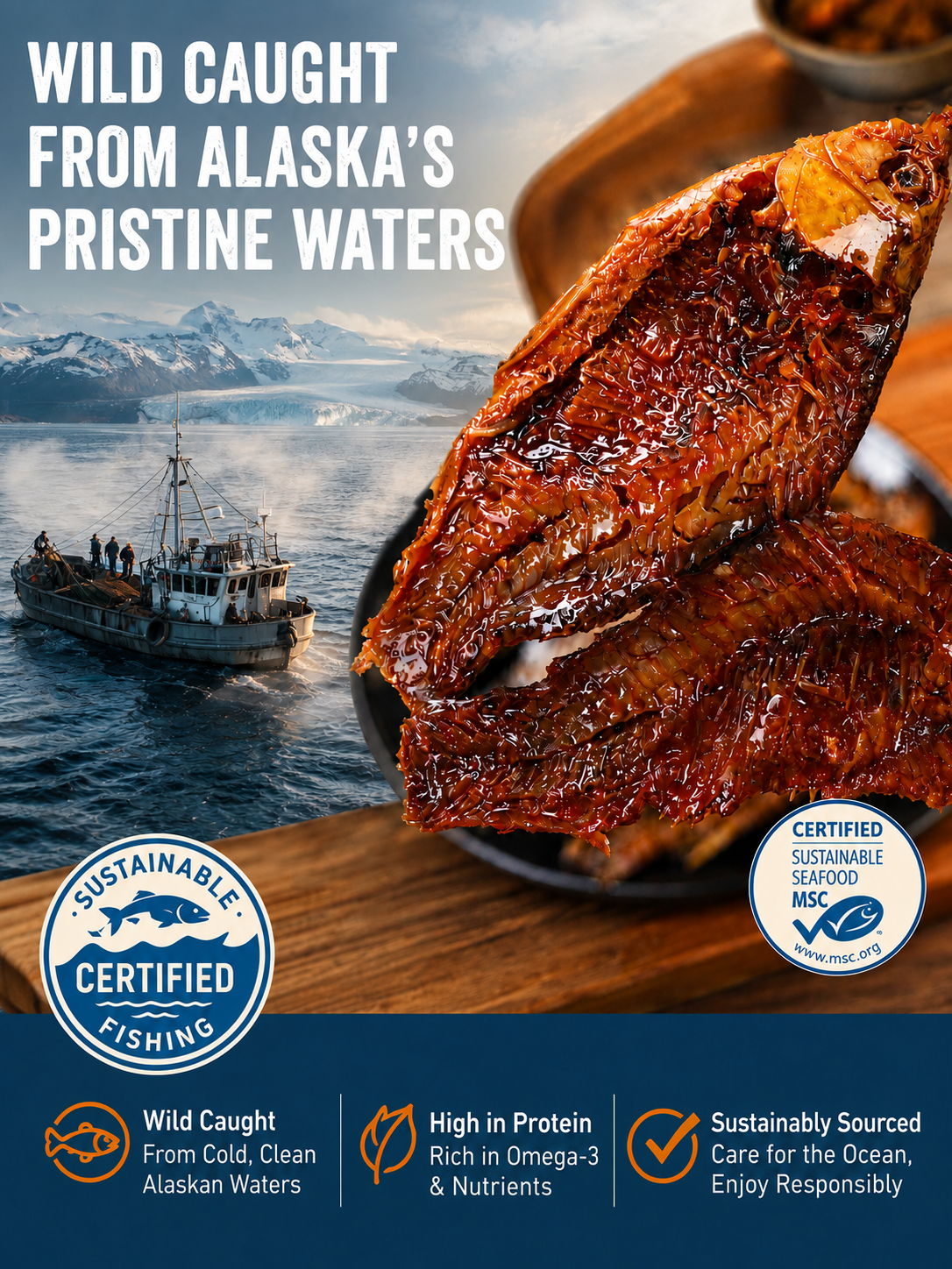 🐟️Gourmet Spicy Whole Fish | Vacuum-Sealed | High Protein Seafood Snack-Lily