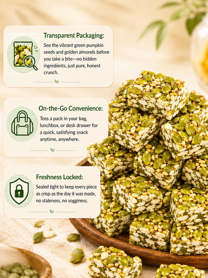 Pumpkin seed brittle – naturally strengthens the kidneys and protects the bladder from the inside out-Lily